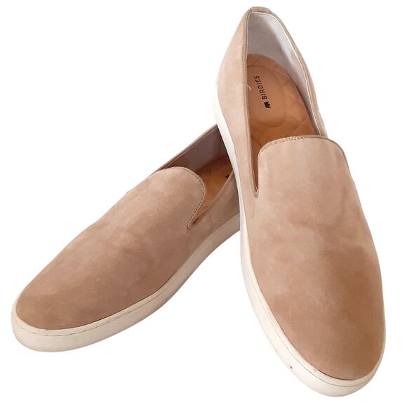 Birdies The Swift Shell Sneakers Sand Genuine Suede Slip On Shoes Womens 10.5 - Picture 13 of 13